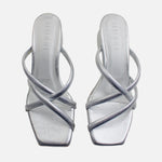 Sandalia tacon alegria de sintético para mujer - Plateado