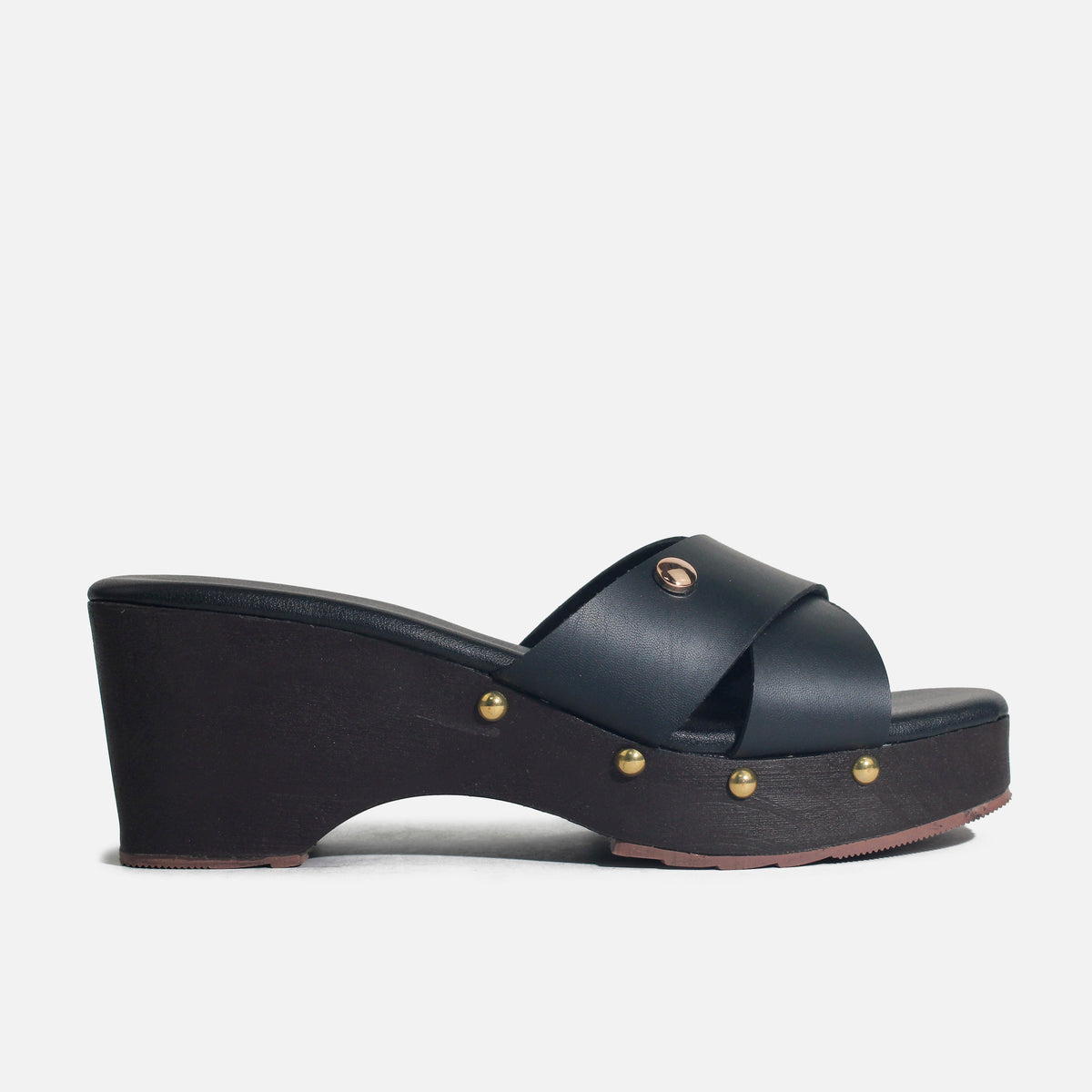 Sandalia plataforma florencia de sintético para mujer - Negro