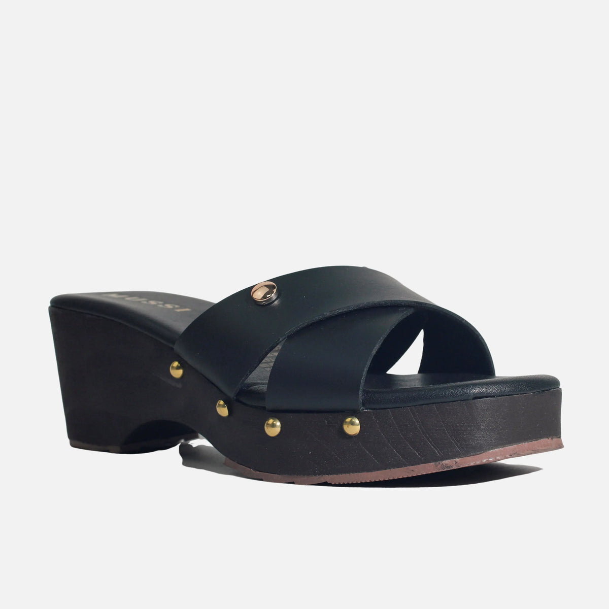 Sandalia plataforma florencia de sintético para mujer - Negro