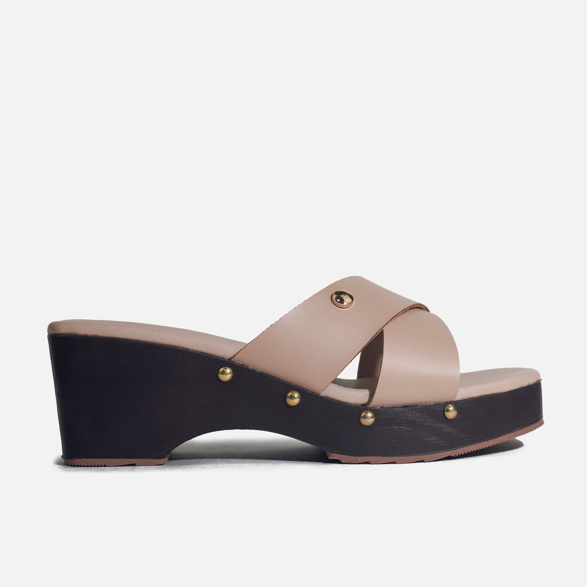 Sandalia plataforma florencia de sintético para mujer - Nude