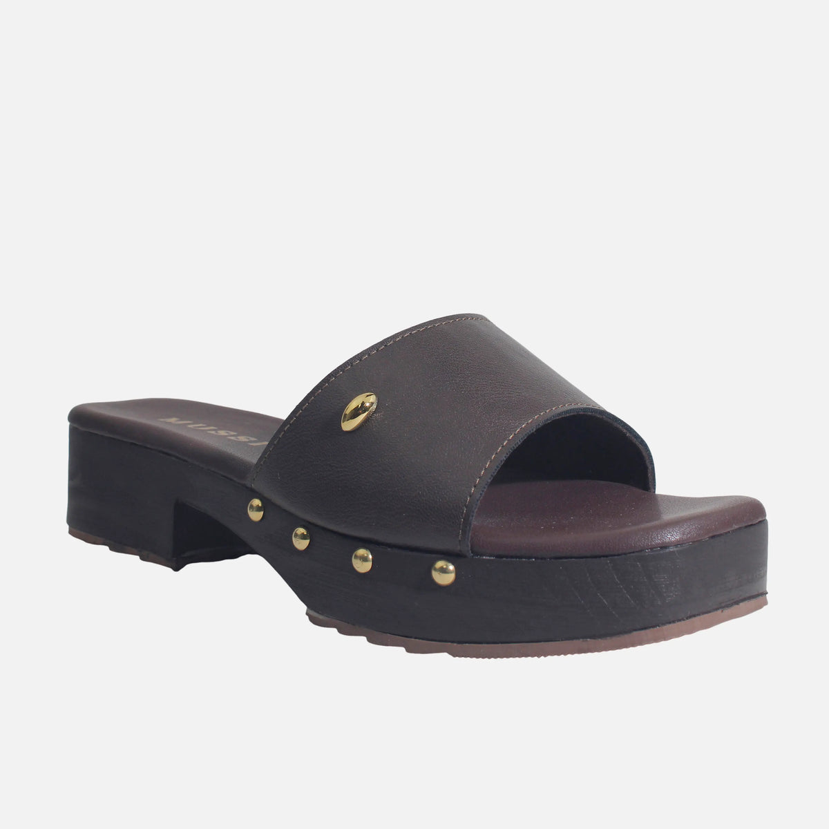 Sandalia plataforma pricilla de sintético para mujer - Café