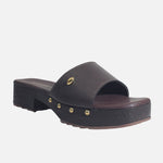 Sandalia plataforma pricilla de sintético para mujer - Café