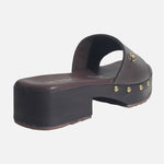 Sandalia plataforma pricilla de sintético para mujer - Café