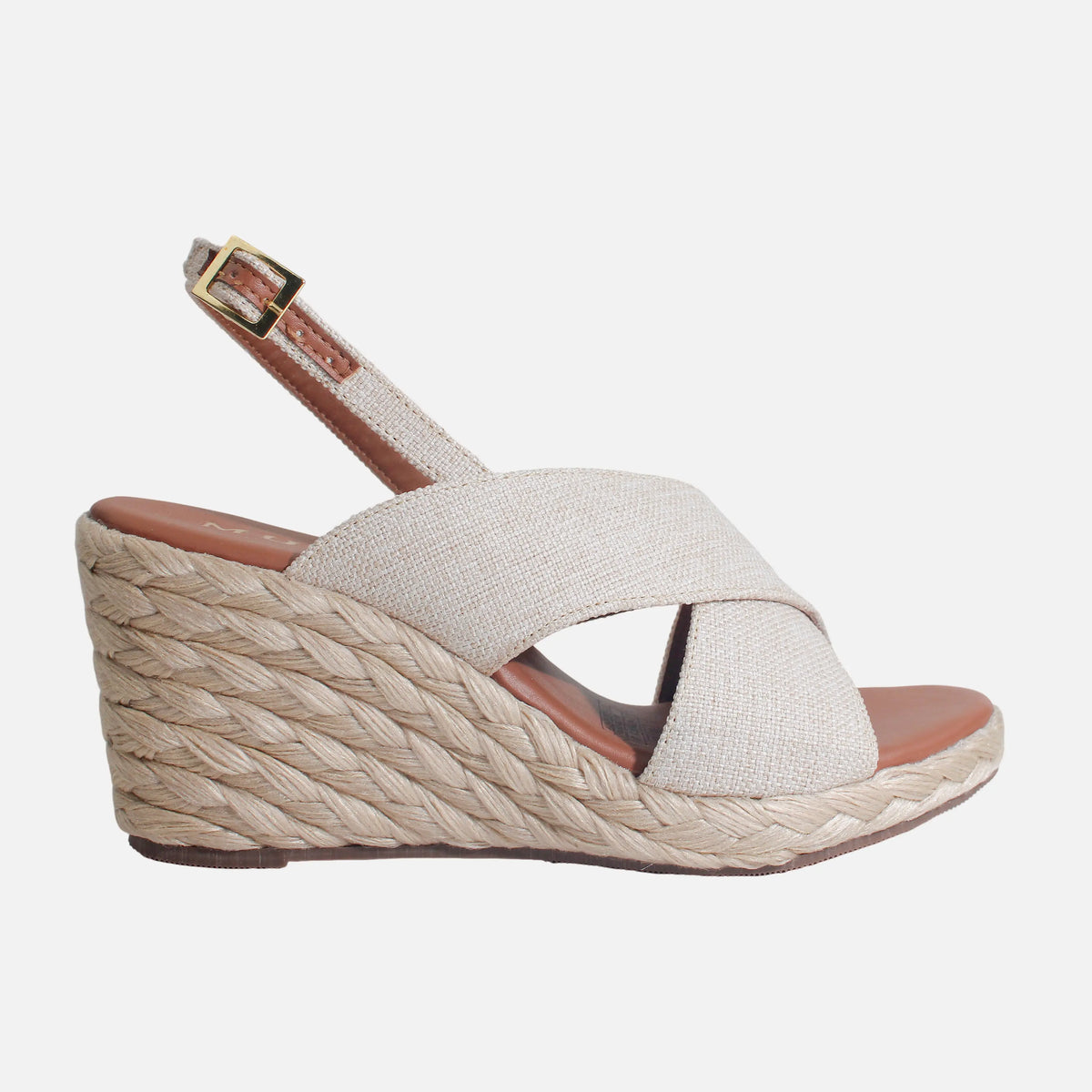 Sandalia plataforma mark de sintético para mujer - Almendra