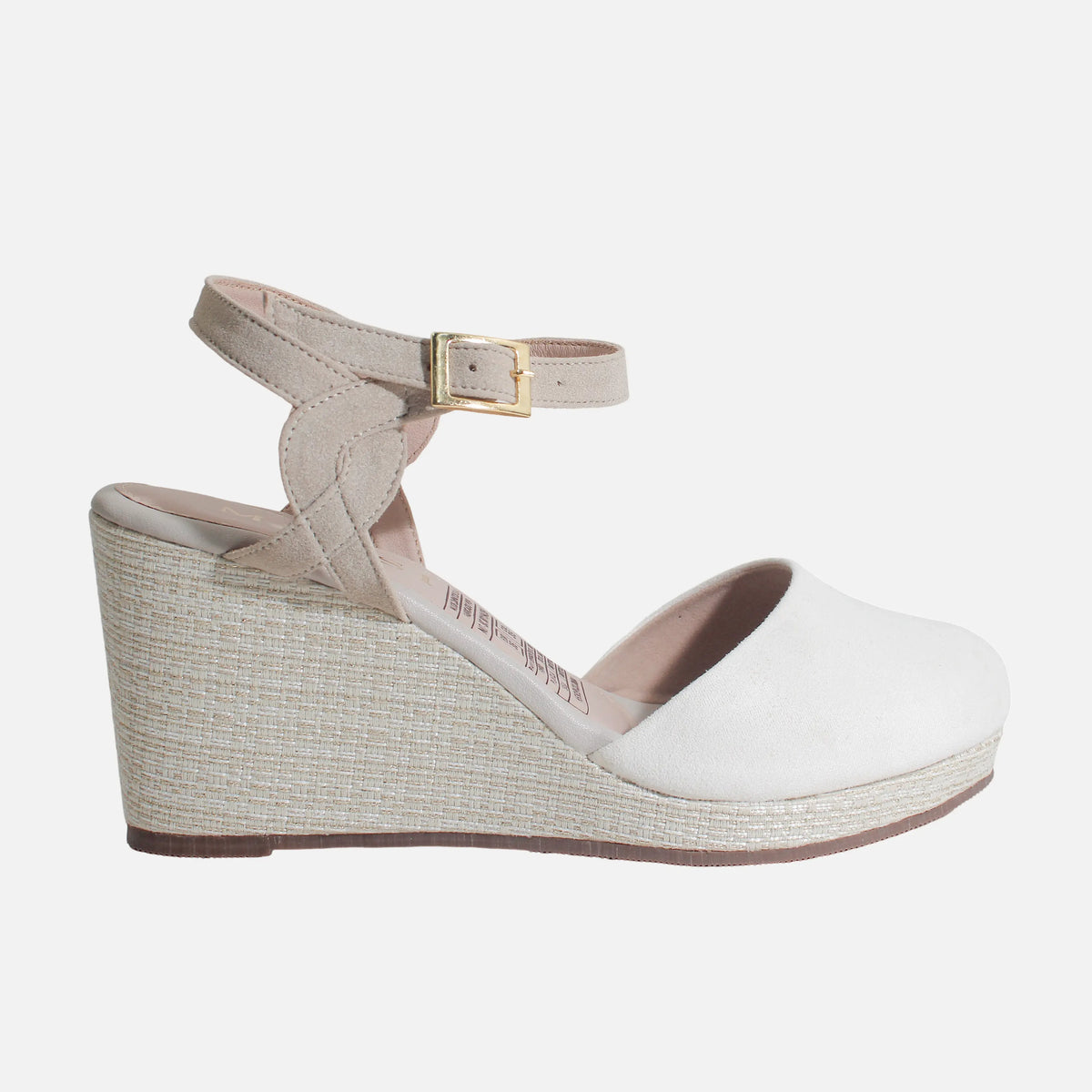 Sandalia espadrilla zimone de sintético para mujer - Hueso