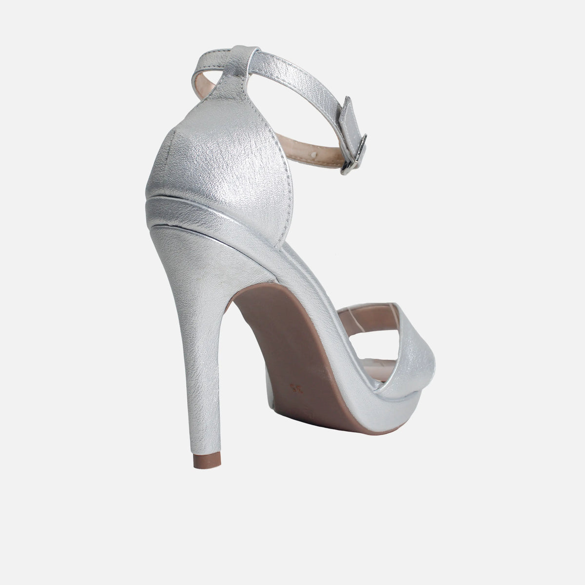 Sandalia tacon plataforma empire de sintético para mujer - Plateado