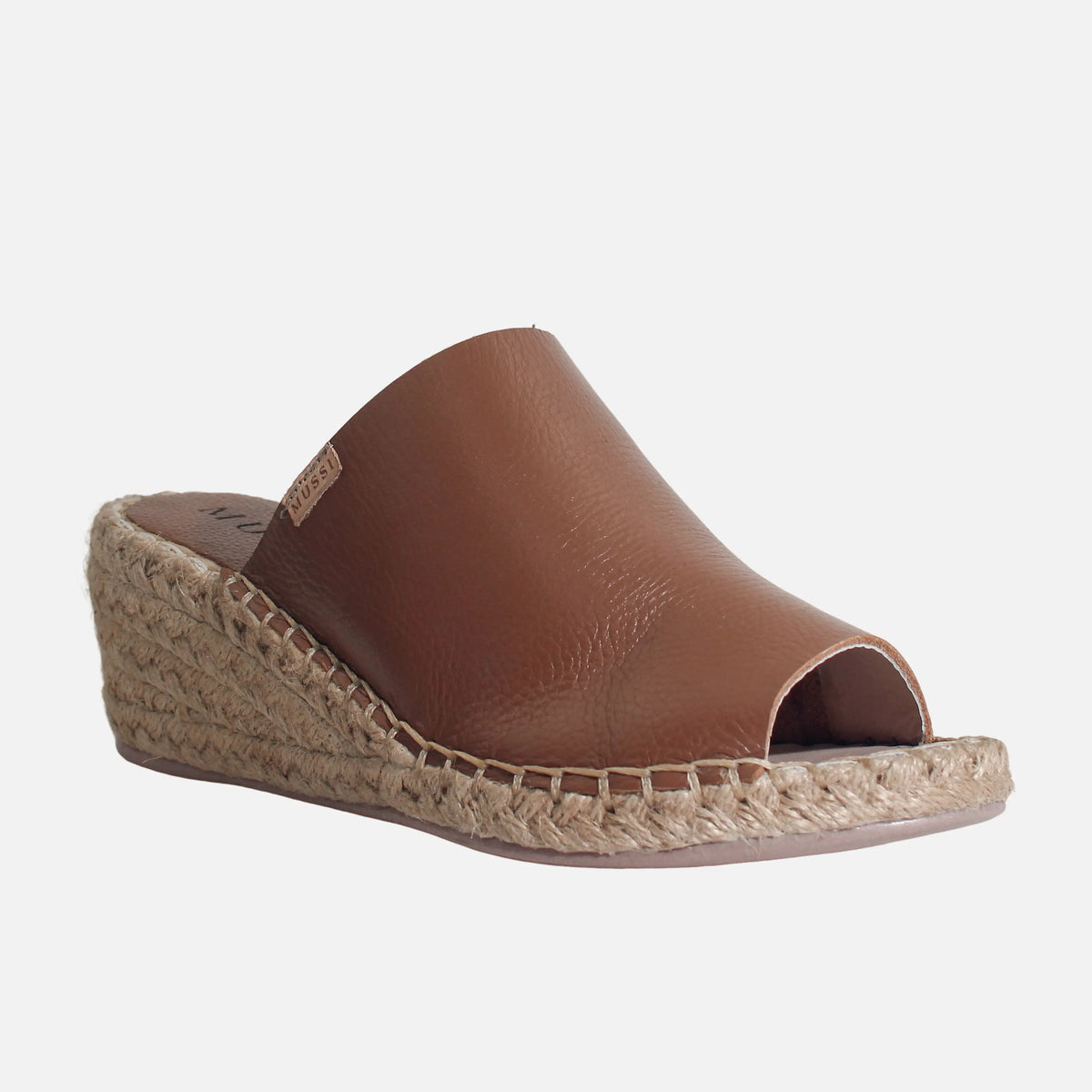 Sandalia espadrilla lyana de cuero para mujer - Miel