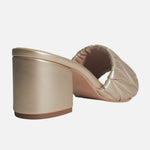 Sandalia tacon isaura de sintético para mujer - Oro