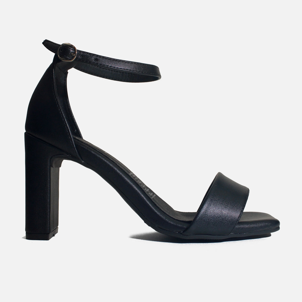 Sandalia tacon ivory de sintético para mujer - Negro