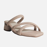 Sandalia tacon jasmine de sintético para mujer - Hueso