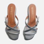 Sandalia tacon lilian de sintético para mujer - Plateado