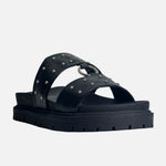 Sandalia chunky talia de sintético para mujer - Negro