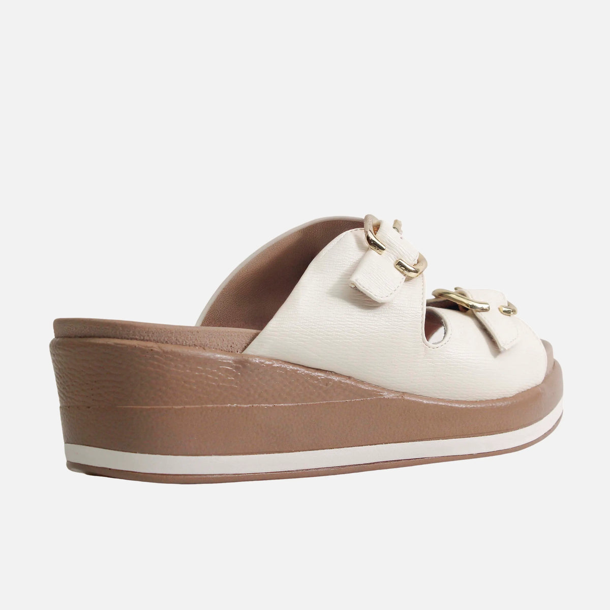 Sandalia confort freesia de sintético para mujer - Hueso