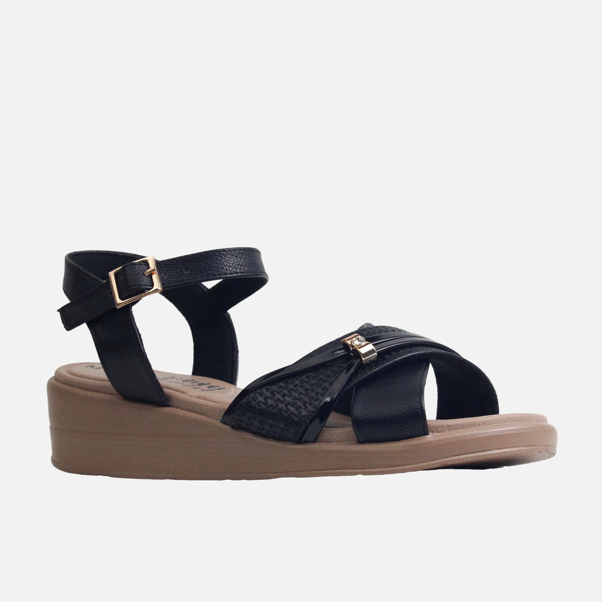 Sandalia confort lileth de sintético para mujer - Negro