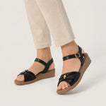 Sandalia confort lileth de sintético para mujer - Negro