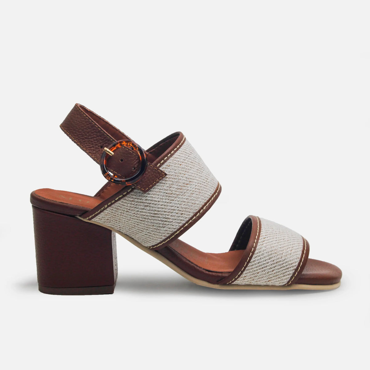 Sandalia tacon ilan de sintético para mujer - Miel