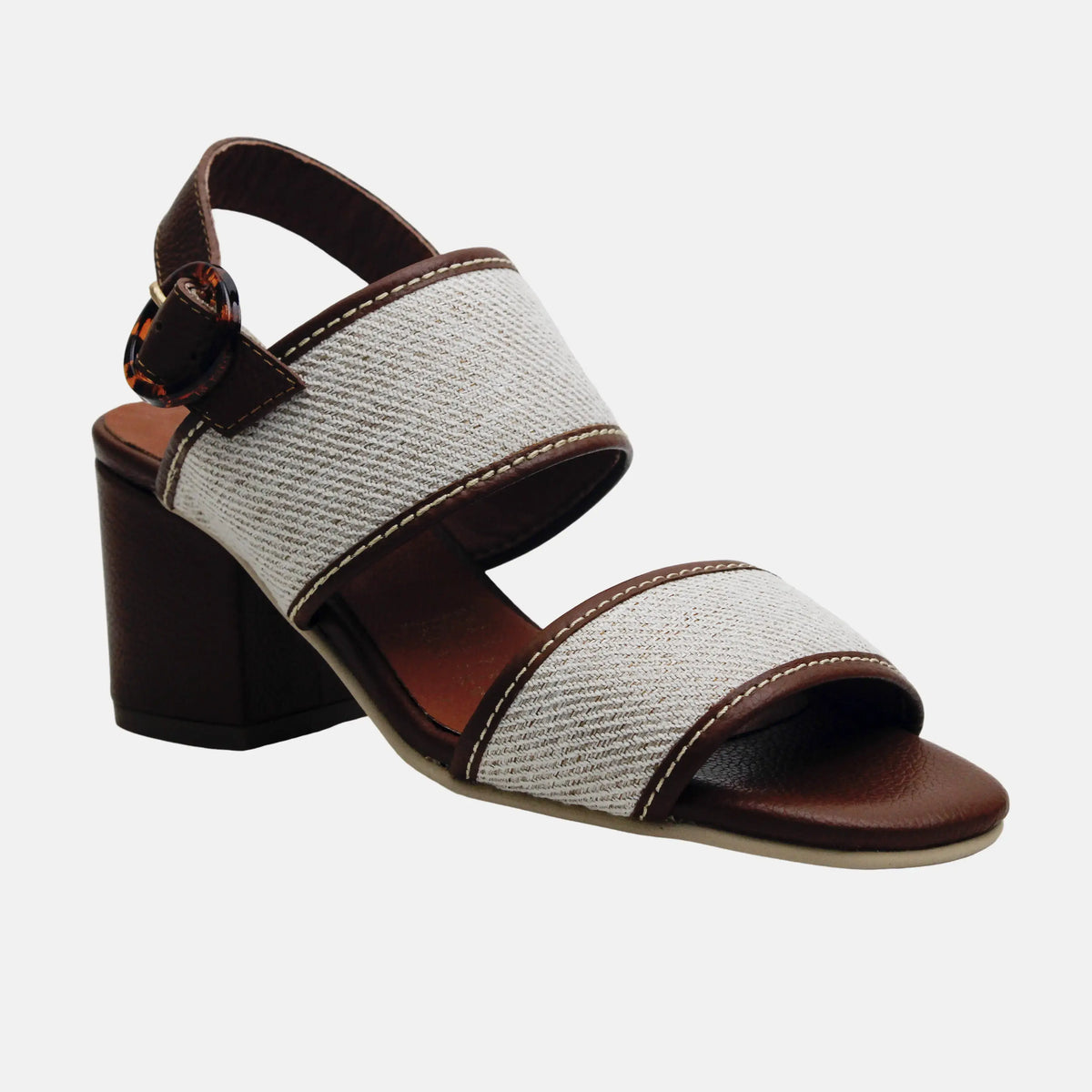 Sandalia tacon ilan de sintético para mujer - Miel