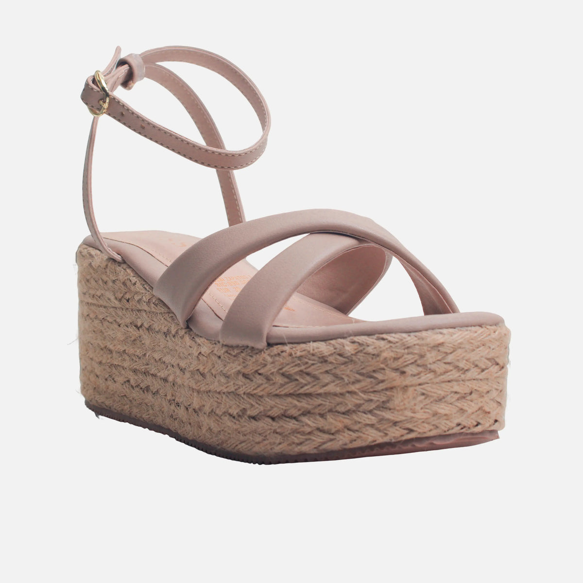 Sandalia plataforma luma de sintético para mujer - Beige