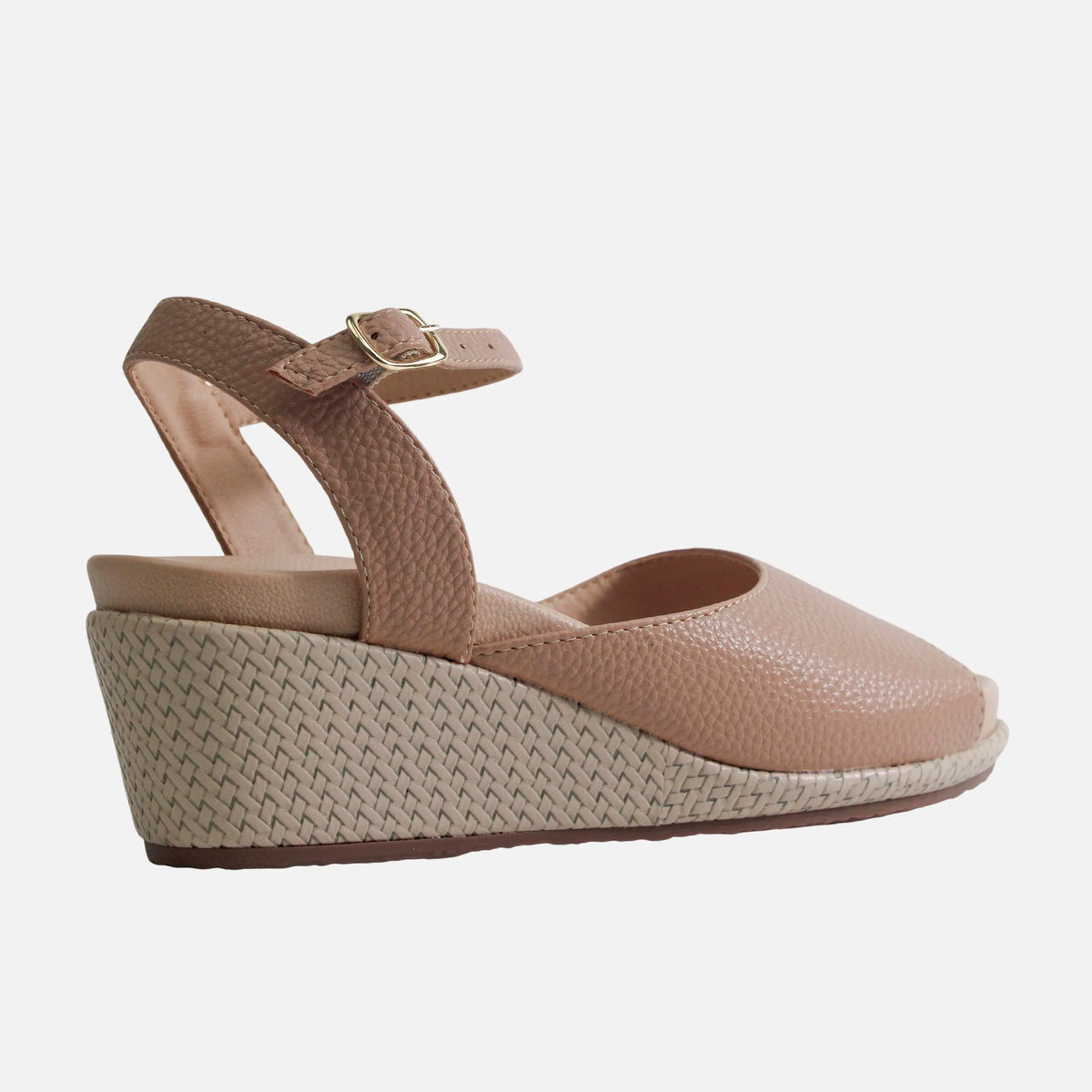 Sandalia plataforma floris de sintético para mujer - Nude