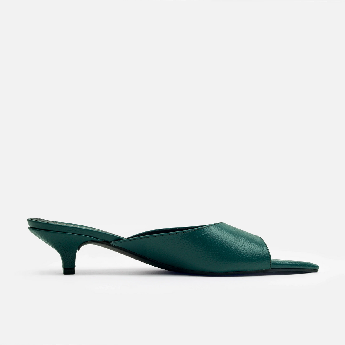 Sandalia tacon jadela de cuero para mujer - Verde