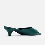 Sandalia tacon jadela de cuero para mujer - Verde