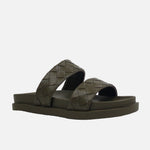 Sandalia flatform lilasis de sintético para mujer - Verde