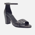 Sandalia tacon zia de sintético para mujer - Gris