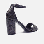 Sandalia tacon zia de sintético para mujer - Gris