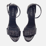 Sandalia tacon zia de sintético para mujer - Gris