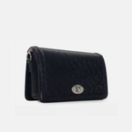 Bolso manos libres luz de cuero para mujer - Negro