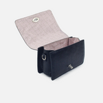 Bolso manos libres luz de cuero para mujer - Negro