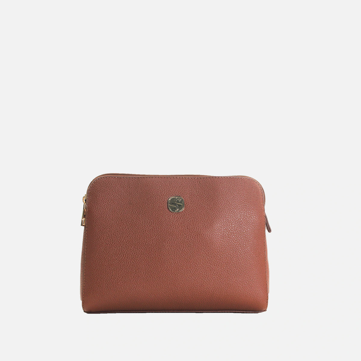 Bolso manos libres arau de cuero para mujer - Miel