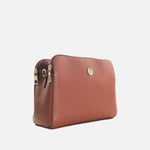 Bolso manos libres arau de cuero para mujer - Miel