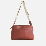 Bolso manos libres arau de cuero para mujer - Miel