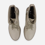 Botin con cordones banjul de cuero para mujer - Hueso