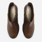 Botin tractorado austria de cuero para mujer - Miel