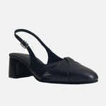 Tacones willow de cuero para mujer - Negro