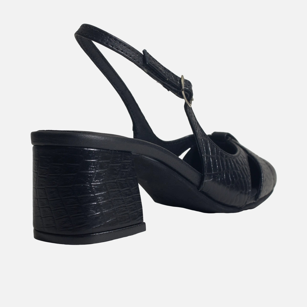 Tacones willow de cuero para mujer - Negro