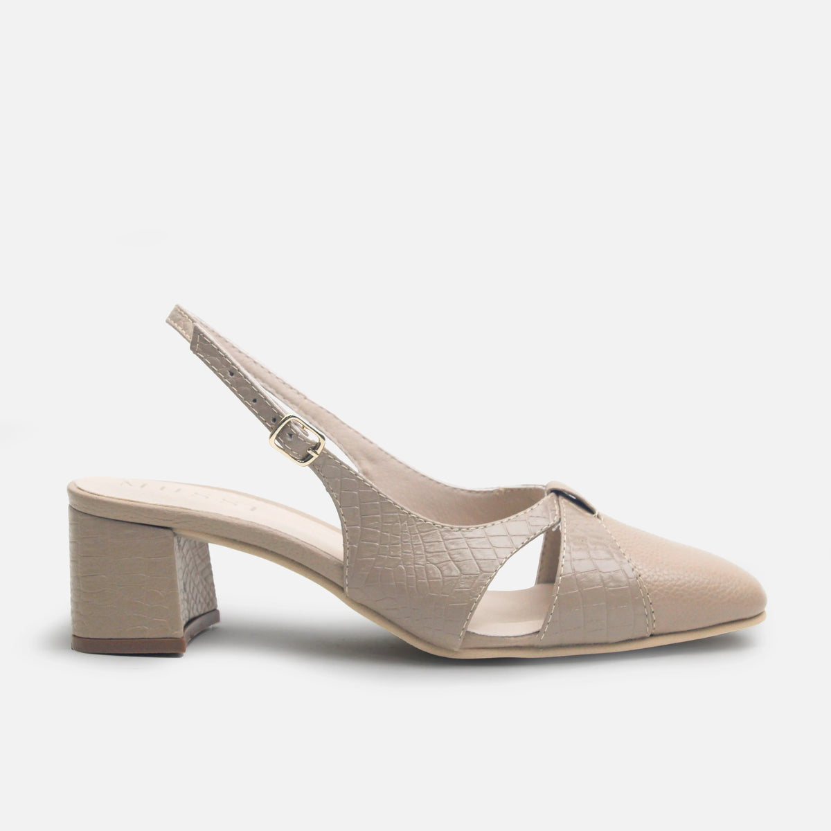 Tacones willow de cuero para mujer - Taupe