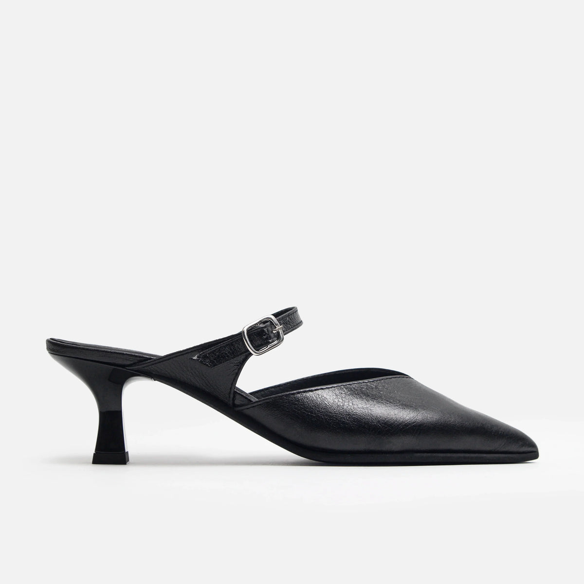 Tacones nerina de cuero para mujer - Negro