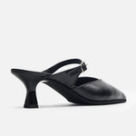 Tacones nerina de cuero para mujer - Negro