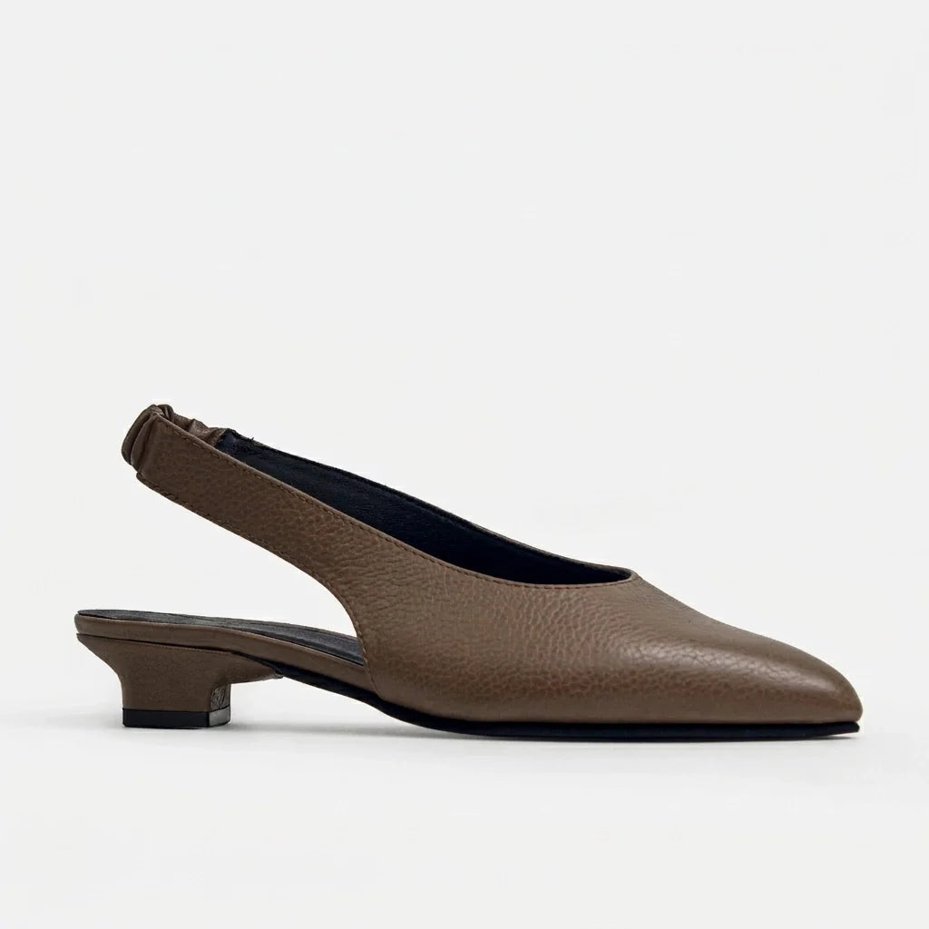 Tacones serena de cuero para mujer - Taupe
