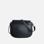 Bolso manos libres ainara de cuero para mujer - Negro
