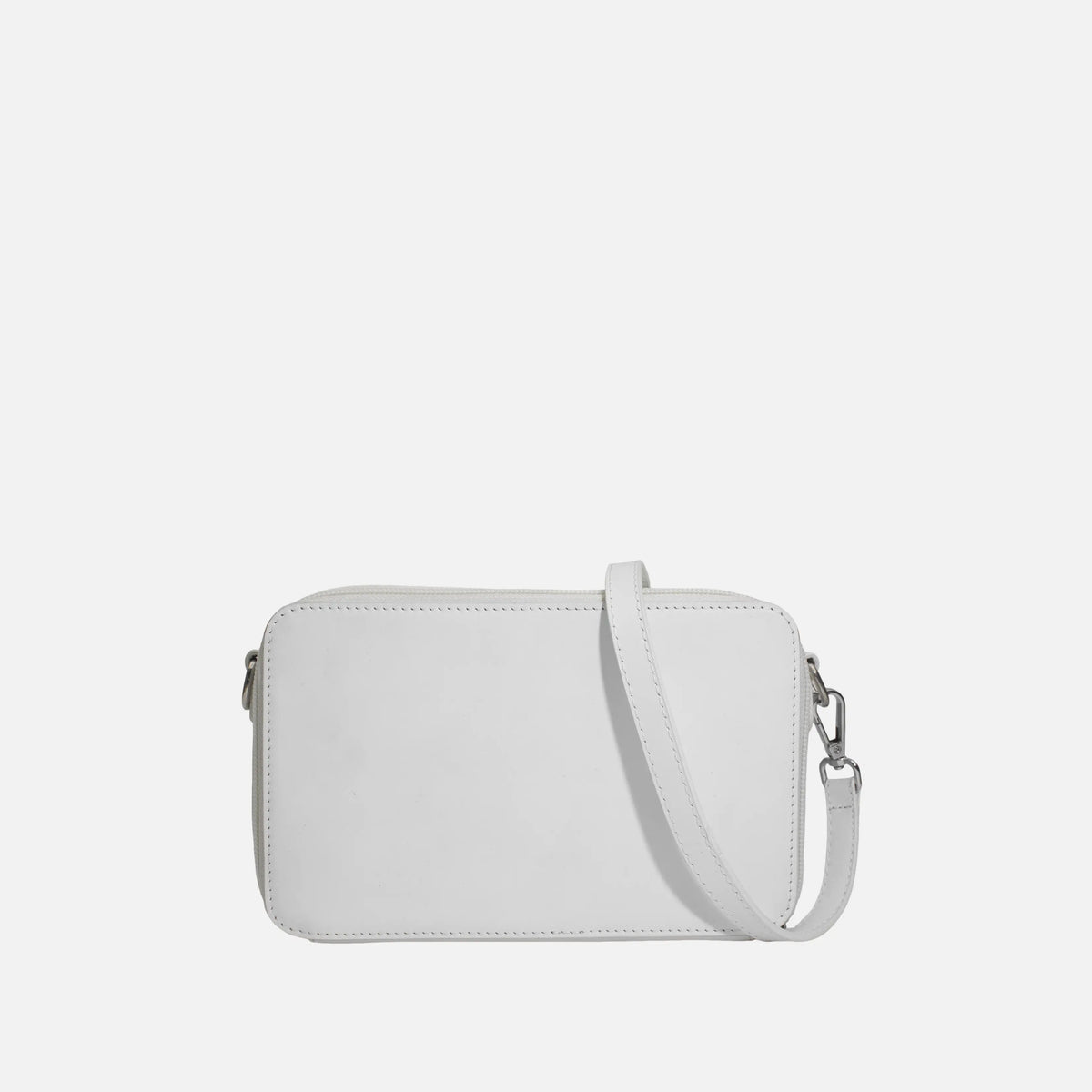 Bolso manos libres garnet de cuero para mujer - Blanco