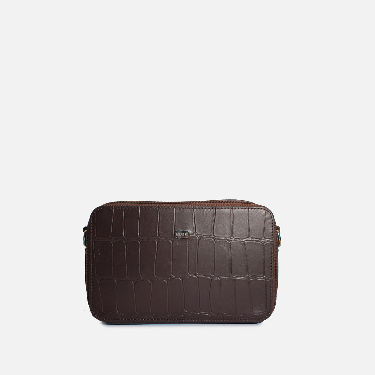 Bolso manos libres garnet de cuero para mujer - Café