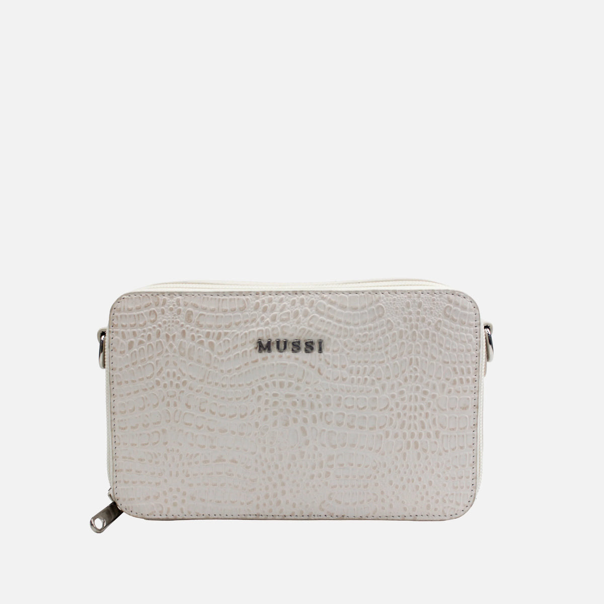 Bolso manos libres garnet de cuero para mujer - Hueso