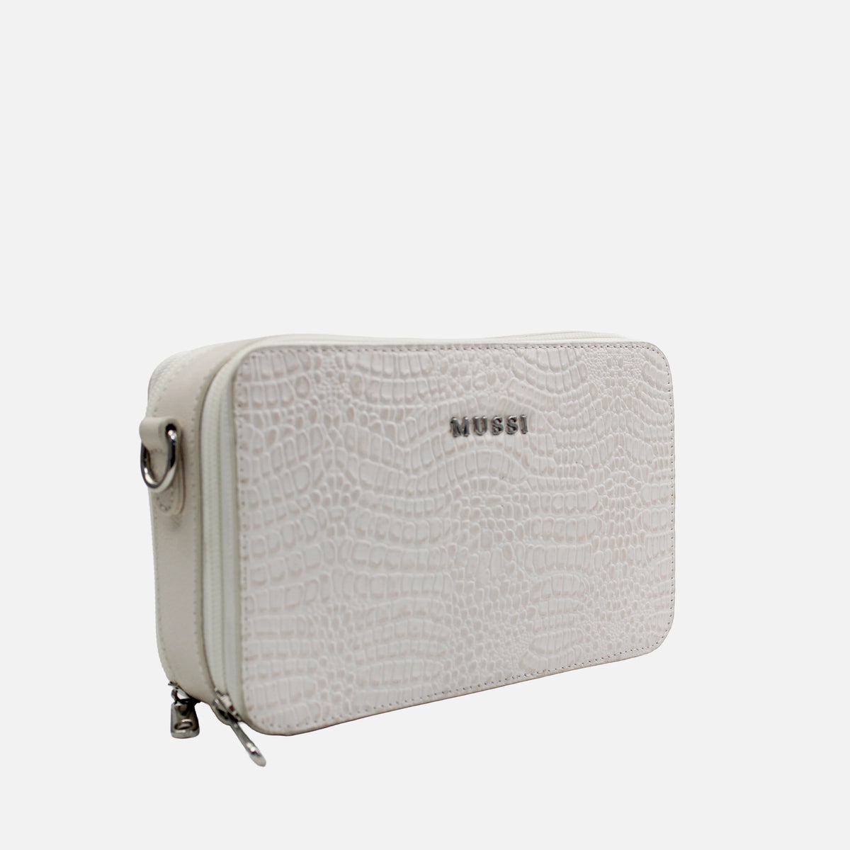 Bolso manos libres garnet de cuero para mujer - Hueso