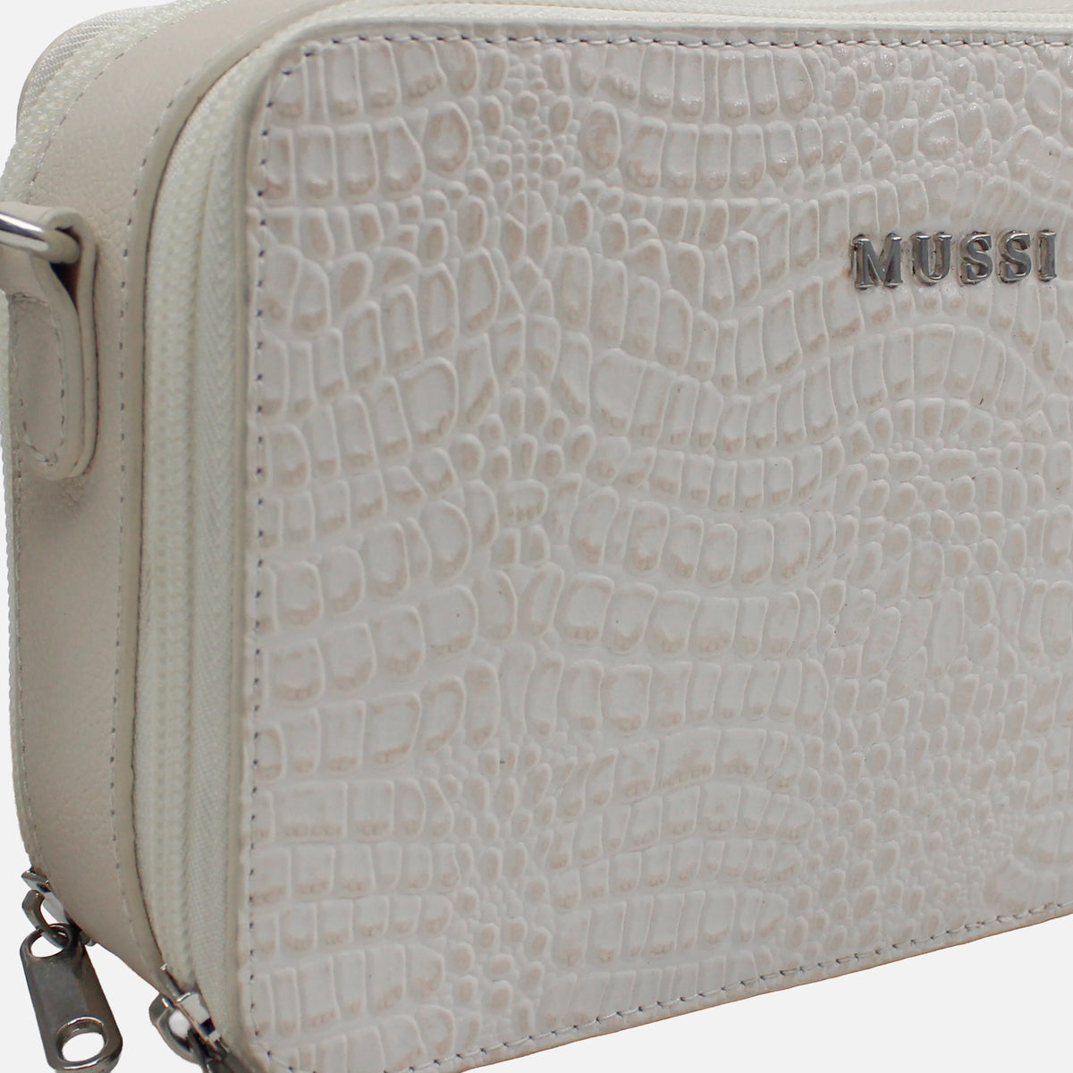 Bolso manos libres garnet de cuero para mujer - Hueso