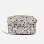 Bolso manos libres Elanir de cuero para mujer - Pitón