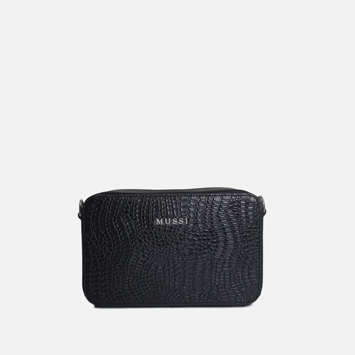 Bolso manos libres garnet de cuero para mujer - Negro